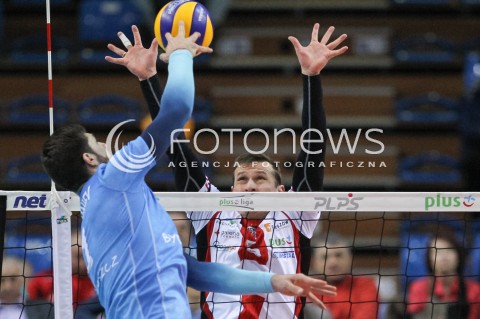  17.03.2018 RZESZOW <br />SIATKOWKA PLUS LIGA 2017/2018 MEN VOLLEYBALL POLAND POLISH PLUSLIGA LEAGUE SEASON 2017/2018 <br />MECZ ASSECO RESOVIA RZESZOW - LUCZNICZKA BYDGOSZCZ <br />N/Z LUKAS TICHACEK BLOK <br /> 