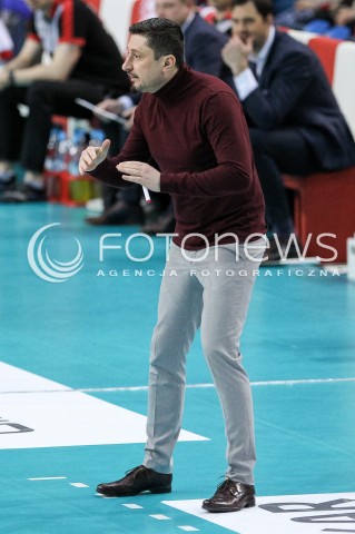  17.03.2018 RZESZOW <br />SIATKOWKA PLUS LIGA 2017/2018 MEN VOLLEYBALL POLAND POLISH PLUSLIGA LEAGUE SEASON 2017/2018 <br />MECZ ASSECO RESOVIA RZESZOW - LUCZNICZKA BYDGOSZCZ <br />N/Z JAKUB BEDNARUK - I TRENER ( HEAD COACH ) SYLWETKA <br /> 