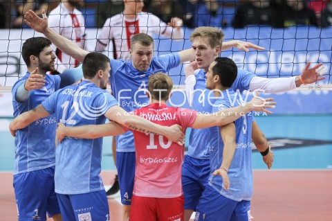  17.03.2018 RZESZOW <br />SIATKOWKA PLUS LIGA 2017/2018 MEN VOLLEYBALL POLAND POLISH PLUSLIGA LEAGUE SEASON 2017/2018 <br />MECZ ASSECO RESOVIA RZESZOW - LUCZNICZKA BYDGOSZCZ <br />N/Z METODI ANANIEV WOJCIECH JURKIEWICZ PAWEL GRYC RADOSC EMOCJE <br /> 