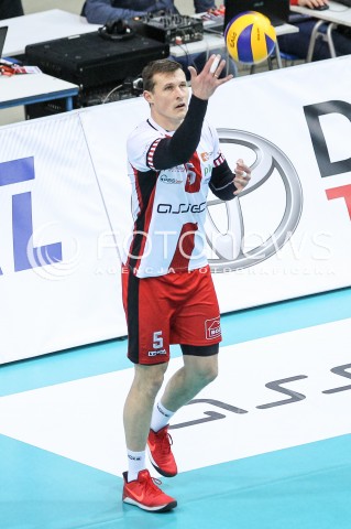  17.03.2018 RZESZOW <br />SIATKOWKA PLUS LIGA 2017/2018 MEN VOLLEYBALL POLAND POLISH PLUSLIGA LEAGUE SEASON 2017/2018 <br />MECZ ASSECO RESOVIA RZESZOW - LUCZNICZKA BYDGOSZCZ <br />N/Z LUKAS TICHACEK SYLWETKA <br /> 