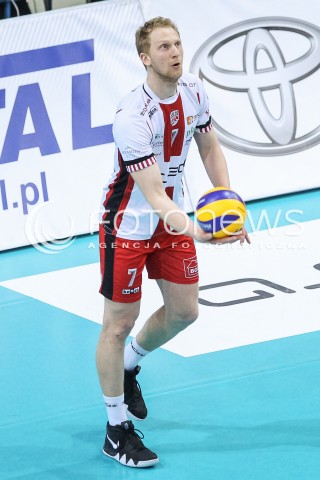  17.03.2018 RZESZOW <br />SIATKOWKA PLUS LIGA 2017/2018 MEN VOLLEYBALL POLAND POLISH PLUSLIGA LEAGUE SEASON 2017/2018 <br />MECZ ASSECO RESOVIA RZESZOW - LUCZNICZKA BYDGOSZCZ <br />N/Z JAKUB JAROSZ SYLWETKA <br /> 