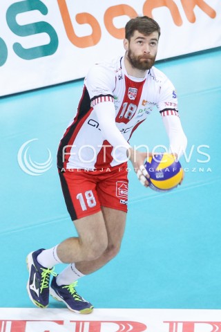  17.03.2018 RZESZOW <br />SIATKOWKA PLUS LIGA 2017/2018 MEN VOLLEYBALL POLAND POLISH PLUSLIGA LEAGUE SEASON 2017/2018 <br />MECZ ASSECO RESOVIA RZESZOW - LUCZNICZKA BYDGOSZCZ <br />N/Z DAWID DRYJA SYLWETKA <br /> 