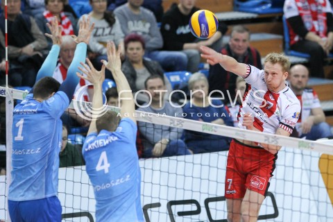  17.03.2018 RZESZOW <br />SIATKOWKA PLUS LIGA 2017/2018 MEN VOLLEYBALL POLAND POLISH PLUSLIGA LEAGUE SEASON 2017/2018 <br />MECZ ASSECO RESOVIA RZESZOW - LUCZNICZKA BYDGOSZCZ <br />N/Z JAKUB JAROSZ <br /> 