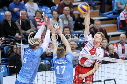  17.03.2018 RZESZOW <br />SIATKOWKA PLUS LIGA 2017/2018 MEN VOLLEYBALL POLAND POLISH PLUSLIGA LEAGUE SEASON 2017/2018 <br />MECZ ASSECO RESOVIA RZESZOW - LUCZNICZKA BYDGOSZCZ <br />N/Z JAKUB JAROSZ <br /> 
