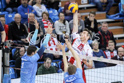  17.03.2018 RZESZOW <br />SIATKOWKA PLUS LIGA 2017/2018 MEN VOLLEYBALL POLAND POLISH PLUSLIGA LEAGUE SEASON 2017/2018 <br />MECZ ASSECO RESOVIA RZESZOW - LUCZNICZKA BYDGOSZCZ <br />N/Z JOCHEN SCHOPS <br /> 