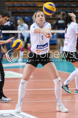  18.03.2018 RZESZOW <br />SIATKOWKA LIGA SIATKOWKI KOBIET LSK 2017/2018 WOMEN VOLLEYBALL POLAND POLISH LEAGUE <br />MECZ DEVELOPRES SKYRES RZESZOW - CHEMIK POLICE <br />N/Z HELENE ROUSSEAUX SYLWETKA <br /> 