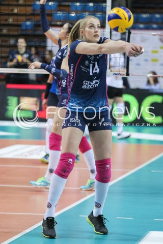  18.03.2018 RZESZOW <br />SIATKOWKA LIGA SIATKOWKI KOBIET LSK 2017/2018 WOMEN VOLLEYBALL POLAND POLISH LEAGUE <br />MECZ DEVELOPRES SKYRES RZESZOW - CHEMIK POLICE <br />N/Z NATALIA MEDRZYK SYLWETKA <br /> 