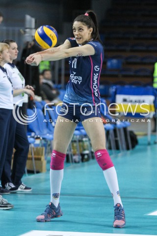  18.03.2018 RZESZOW <br />SIATKOWKA LIGA SIATKOWKI KOBIET LSK 2017/2018 WOMEN VOLLEYBALL POLAND POLISH LEAGUE <br />MECZ DEVELOPRES SKYRES RZESZOW - CHEMIK POLICE <br />N/Z STEFANA VELJKOVIC SYLWETKA <br /> 