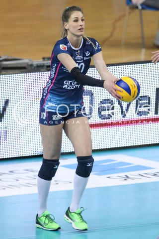  18.03.2018 RZESZOW <br />SIATKOWKA LIGA SIATKOWKI KOBIET LSK 2017/2018 WOMEN VOLLEYBALL POLAND POLISH LEAGUE <br />MECZ DEVELOPRES SKYRES RZESZOW - CHEMIK POLICE <br />N/Z BERENIKA TOMSIA SYLWETKA <br /> 