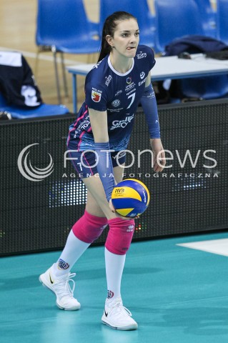  18.03.2018 RZESZOW <br />SIATKOWKA LIGA SIATKOWKI KOBIET LSK 2017/2018 WOMEN VOLLEYBALL POLAND POLISH LEAGUE <br />MECZ DEVELOPRES SKYRES RZESZOW - CHEMIK POLICE <br />N/Z MALWINA SMARZEK SYLWETKA <br /> 