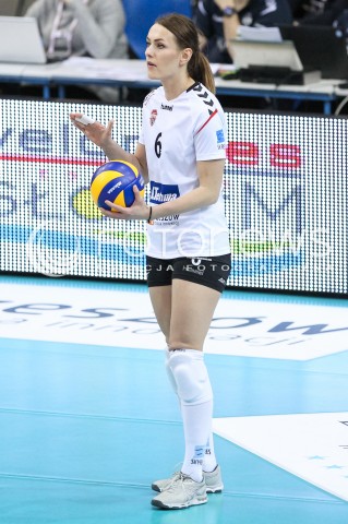  18.03.2018 RZESZOW <br />SIATKOWKA LIGA SIATKOWKI KOBIET LSK 2017/2018 WOMEN VOLLEYBALL POLAND POLISH LEAGUE <br />MECZ DEVELOPRES SKYRES RZESZOW - CHEMIK POLICE <br />N/Z KATARZYNA ZABINSKA SYLWETKA <br /> 