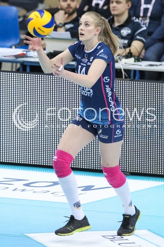  18.03.2018 RZESZOW <br />SIATKOWKA LIGA SIATKOWKI KOBIET LSK 2017/2018 WOMEN VOLLEYBALL POLAND POLISH LEAGUE <br />MECZ DEVELOPRES SKYRES RZESZOW - CHEMIK POLICE <br />N/Z NATALIA MEDRZYK SYLWETKA <br /> 
