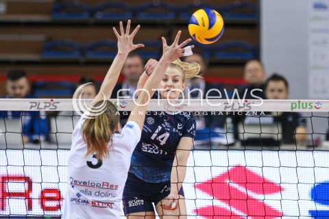  18.03.2018 RZESZOW <br />SIATKOWKA LIGA SIATKOWKI KOBIET LSK 2017/2018 WOMEN VOLLEYBALL POLAND POLISH LEAGUE <br />MECZ DEVELOPRES SKYRES RZESZOW - CHEMIK POLICE <br />N/Z NATALIA MEDRZYK <br /> 