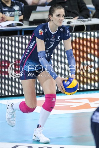  18.03.2018 RZESZOW <br />SIATKOWKA LIGA SIATKOWKI KOBIET LSK 2017/2018 WOMEN VOLLEYBALL POLAND POLISH LEAGUE <br />MECZ DEVELOPRES SKYRES RZESZOW - CHEMIK POLICE <br />N/Z MALWINA SMARZEK SYLWETKA <br /> 