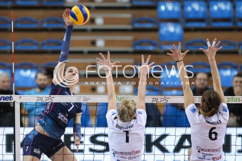  18.03.2018 RZESZOW <br />SIATKOWKA LIGA SIATKOWKI KOBIET LSK 2017/2018 WOMEN VOLLEYBALL POLAND POLISH LEAGUE <br />MECZ DEVELOPRES SKYRES RZESZOW - CHEMIK POLICE <br />N/Z MALWINA SMARZEK <br /> 