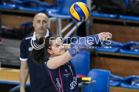  18.03.2018 RZESZOW <br />SIATKOWKA LIGA SIATKOWKI KOBIET LSK 2017/2018 WOMEN VOLLEYBALL POLAND POLISH LEAGUE <br />MECZ DEVELOPRES SKYRES RZESZOW - CHEMIK POLICE <br />N/Z MALWINA SMARZEK SYLWETKA <br /> 