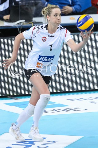  18.03.2018 RZESZOW <br />SIATKOWKA LIGA SIATKOWKI KOBIET LSK 2017/2018 WOMEN VOLLEYBALL POLAND POLISH LEAGUE <br />MECZ DEVELOPRES SKYRES RZESZOW - CHEMIK POLICE <br />N/Z HELENE ROUSSEAUX SYLWETKA <br /> 