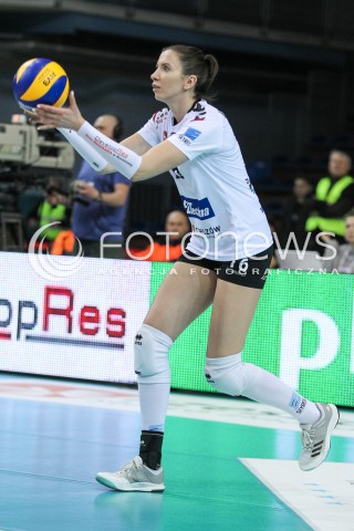  18.03.2018 RZESZOW <br />SIATKOWKA LIGA SIATKOWKI KOBIET LSK 2017/2018 WOMEN VOLLEYBALL POLAND POLISH LEAGUE <br />MECZ DEVELOPRES SKYRES RZESZOW - CHEMIK POLICE <br />N/Z KLAUDIA KACZOROWSKA SYLWETKA <br /> 