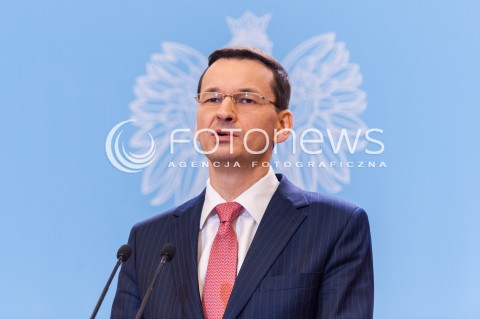  19.03.2018 WARSZAWA<br />SPOTKANIE PREMIERA RP Z KANCLERZ RFN<br />N/Z PREMIER MATEUSZ MORAWIECKI <br /> 