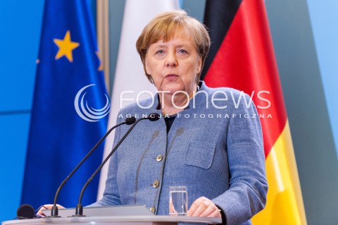  19.03.2018 WARSZAWA<br />SPOTKANIE PREMIERA RP Z KANCLERZ RFN<br />N/Z KANCLERZ NIEMIEC ANGELA MERKEL<br /> 