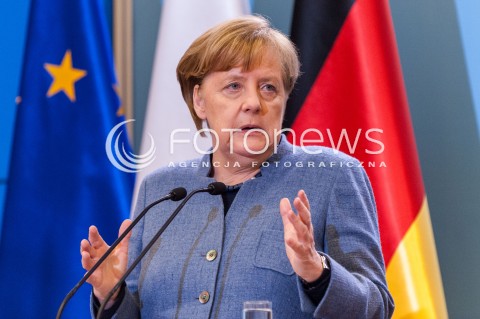  19.03.2018 WARSZAWA<br />SPOTKANIE PREMIERA RP Z KANCLERZ RFN<br />N/Z KANCLERZ NIEMIEC ANGELA MERKEL<br /> 