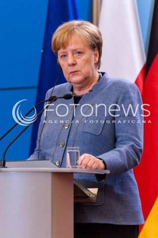  19.03.2018 WARSZAWA<br />SPOTKANIE PREMIERA RP Z KANCLERZ RFN<br />N/Z KANCLERZ NIEMIEC ANGELA MERKEL<br /> 