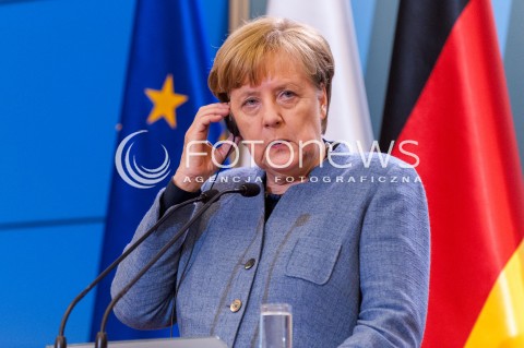  19.03.2018 WARSZAWA<br />SPOTKANIE PREMIERA RP Z KANCLERZ RFN<br />N/Z KANCLERZ NIEMIEC ANGELA MERKEL<br /> 