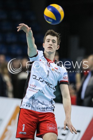  20.03.2018 RZESZOW POLAND<br />SIATKOWKA PUCHAR CEV <br />MEN VOLLEYBALL CEV CUP <br />MECZ 1/2 FINALU - SEMIFINAL MATCH<br />MATCH ASSECO RESOVIA - BELOGORIE BELGOROD <br />N/Z MICHAL KEDZIERSKI SYLWETKA <br /> 