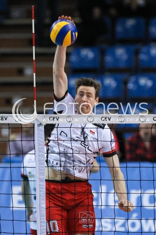  20.03.2018 RZESZOW POLAND<br />SIATKOWKA PUCHAR CEV <br />MEN VOLLEYBALL CEV CUP <br />MECZ 1/2 FINALU - SEMIFINAL MATCH<br />MATCH ASSECO RESOVIA - BELOGORIE BELGOROD <br />N/Z JOCHEN SCHOPS SYLWETKA <br /> 