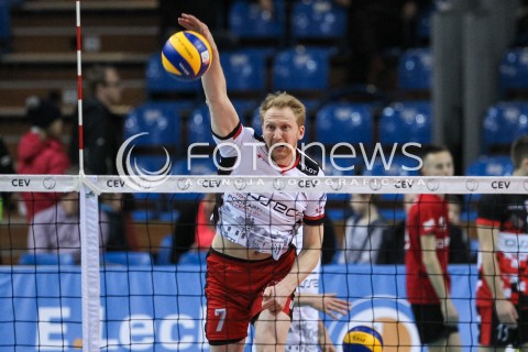  20.03.2018 RZESZOW POLAND<br />SIATKOWKA PUCHAR CEV <br />MEN VOLLEYBALL CEV CUP <br />MECZ 1/2 FINALU - SEMIFINAL MATCH<br />MATCH ASSECO RESOVIA - BELOGORIE BELGOROD <br />N/Z JAKUB JAROSZ SYLWETKA <br /> 