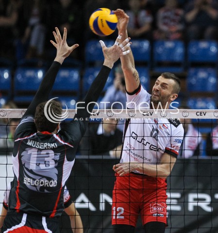  20.03.2018 RZESZOW POLAND<br />SIATKOWKA PUCHAR CEV <br />MEN VOLLEYBALL CEV CUP <br />MECZ 1/2 FINALU - SEMIFINAL MATCH<br />MATCH ASSECO RESOVIA - BELOGORIE BELGOROD <br />N/Z LUKASZ PERLOWSKI <br /> 