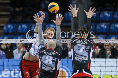  20.03.2018 RZESZOW POLAND<br />SIATKOWKA PUCHAR CEV <br />MEN VOLLEYBALL CEV CUP <br />MECZ 1/2 FINALU - SEMIFINAL MATCH<br />MATCH ASSECO RESOVIA - BELOGORIE BELGOROD <br />N/Z JAKUB JAROSZ <br /> 