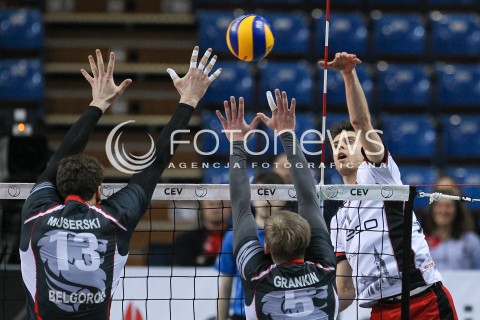  20.03.2018 RZESZOW POLAND<br />SIATKOWKA PUCHAR CEV <br />MEN VOLLEYBALL CEV CUP <br />MECZ 1/2 FINALU - SEMIFINAL MATCH<br />MATCH ASSECO RESOVIA - BELOGORIE BELGOROD <br />N/Z ALEKSANDER SLIWKA <br /> 