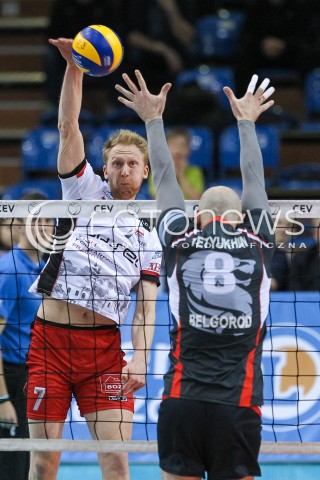  20.03.2018 RZESZOW POLAND<br />SIATKOWKA PUCHAR CEV <br />MEN VOLLEYBALL CEV CUP <br />MECZ 1/2 FINALU - SEMIFINAL MATCH<br />MATCH ASSECO RESOVIA - BELOGORIE BELGOROD <br />N/Z JAKUB JAROSZ <br /> 