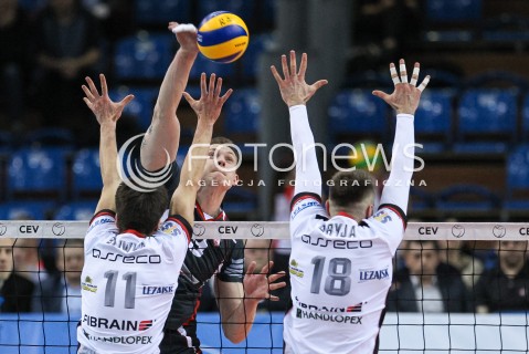  20.03.2018 RZESZOW POLAND<br />SIATKOWKA PUCHAR CEV <br />MEN VOLLEYBALL CEV CUP <br />MECZ 1/2 FINALU - SEMIFINAL MATCH<br />MATCH ASSECO RESOVIA - BELOGORIE BELGOROD <br />N/Z KONSTANTIN BAKUN <br /> 