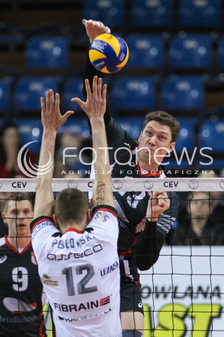  20.03.2018 RZESZOW POLAND<br />SIATKOWKA PUCHAR CEV <br />MEN VOLLEYBALL CEV CUP <br />MECZ 1/2 FINALU - SEMIFINAL MATCH<br />MATCH ASSECO RESOVIA - BELOGORIE BELGOROD <br />N/Z DMITRIY MUSERSKIY MUSERSKI <br /> 