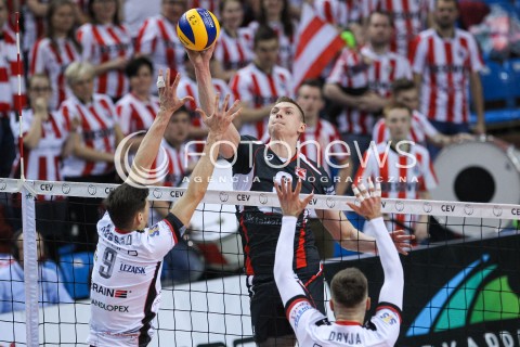  20.03.2018 RZESZOW POLAND<br />SIATKOWKA PUCHAR CEV <br />MEN VOLLEYBALL CEV CUP <br />MECZ 1/2 FINALU - SEMIFINAL MATCH<br />MATCH ASSECO RESOVIA - BELOGORIE BELGOROD <br />N/Z KONSTANTIN BAKUN <br /> 