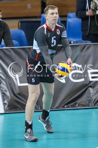  20.03.2018 RZESZOW POLAND<br />SIATKOWKA PUCHAR CEV <br />MEN VOLLEYBALL CEV CUP <br />MECZ 1/2 FINALU - SEMIFINAL MATCH<br />MATCH ASSECO RESOVIA - BELOGORIE BELGOROD <br />N/Z SERGEY GRANKIN SYLWETKA <br /> 