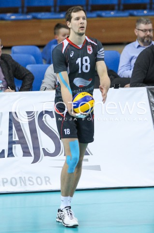  20.03.2018 RZESZOW POLAND<br />SIATKOWKA PUCHAR CEV <br />MEN VOLLEYBALL CEV CUP <br />MECZ 1/2 FINALU - SEMIFINAL MATCH<br />MATCH ASSECO RESOVIA - BELOGORIE BELGOROD <br />N/Z IAN IERESHCHENKO SYLWETKA <br /> 