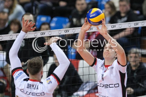  20.03.2018 RZESZOW POLAND<br />SIATKOWKA PUCHAR CEV <br />MEN VOLLEYBALL CEV CUP <br />MECZ 1/2 FINALU - SEMIFINAL MATCH<br />MATCH ASSECO RESOVIA - BELOGORIE BELGOROD <br />N/Z MICHAL KEDZIERSKI DAWID DRYJA <br /> 