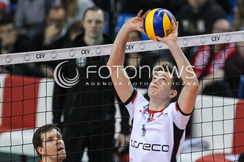  20.03.2018 RZESZOW POLAND<br />SIATKOWKA PUCHAR CEV <br />MEN VOLLEYBALL CEV CUP <br />MECZ 1/2 FINALU - SEMIFINAL MATCH<br />MATCH ASSECO RESOVIA - BELOGORIE BELGOROD <br />N/Z MICHAL KEDZIERSKI SYLWETKA <br /> 