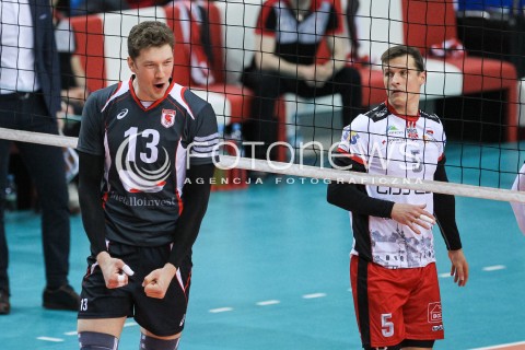  20.03.2018 RZESZOW POLAND<br />SIATKOWKA PUCHAR CEV <br />MEN VOLLEYBALL CEV CUP <br />MECZ 1/2 FINALU - SEMIFINAL MATCH<br />MATCH ASSECO RESOVIA - BELOGORIE BELGOROD <br />N/Z DMITRIY MUSERSKIY MUSERSKI RADOSC EMOCJE SYLWETKA <br /> 
