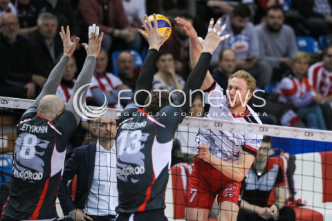  20.03.2018 RZESZOW POLAND<br />SIATKOWKA PUCHAR CEV <br />MEN VOLLEYBALL CEV CUP <br />MECZ 1/2 FINALU - SEMIFINAL MATCH<br />MATCH ASSECO RESOVIA - BELOGORIE BELGOROD <br />N/Z JAKUB JAROSZ <br /> 