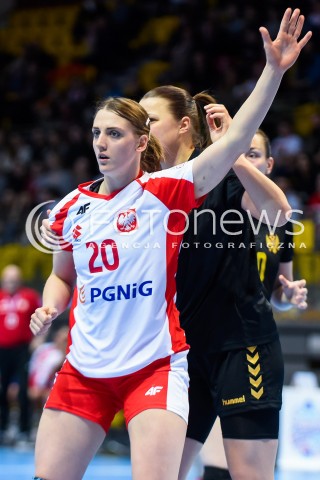  21.03.2018 GDYNIA<br />EHF KWALIFIKACJE DO MISTRZOSTW EUROPY W PILCE RECZNEJ KOBIET 2018<br />EHF WOMENS EUROPEAN CHAMPIONSHIPS QUALIFICATION<br />MECZ POLSKA (poland) - CZARNOGORA (montenegro)<br />N/Z JOANNA DRABIK<br /> 