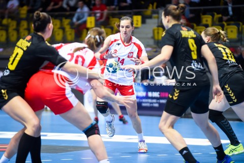  21.03.2018 GDYNIA<br />EHF KWALIFIKACJE DO MISTRZOSTW EUROPY W PILCE RECZNEJ KOBIET 2018<br />EHF WOMENS EUROPEAN CHAMPIONSHIPS QUALIFICATION<br />MECZ POLSKA (poland) - CZARNOGORA (montenegro)<br />N/Z KAROLINA KUDLACZ-GLOC<br /> 