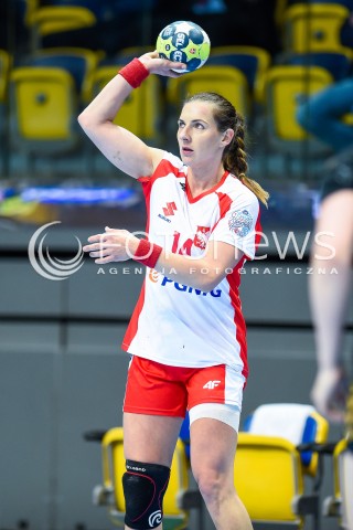  21.03.2018 GDYNIA<br />EHF KWALIFIKACJE DO MISTRZOSTW EUROPY W PILCE RECZNEJ KOBIET 2018<br />EHF WOMENS EUROPEAN CHAMPIONSHIPS QUALIFICATION<br />MECZ POLSKA (poland) - CZARNOGORA (montenegro)<br />N/Z KAROLINA KUDLACZ-GLOC<br /> 