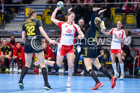  21.03.2018 GDYNIA<br />EHF KWALIFIKACJE DO MISTRZOSTW EUROPY W PILCE RECZNEJ KOBIET 2018<br />EHF WOMENS EUROPEAN CHAMPIONSHIPS QUALIFICATION<br />MECZ POLSKA (poland) - CZARNOGORA (montenegro)<br />N/Z JOANNA DRABIK<br /> 