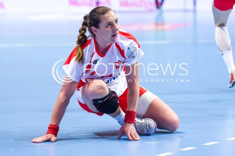  21.03.2018 GDYNIA<br />EHF KWALIFIKACJE DO MISTRZOSTW EUROPY W PILCE RECZNEJ KOBIET 2018<br />EHF WOMENS EUROPEAN CHAMPIONSHIPS QUALIFICATION<br />MECZ POLSKA (poland) - CZARNOGORA (montenegro)<br />N/Z KAROLINA KUDLACZ-GLOC<br /> 