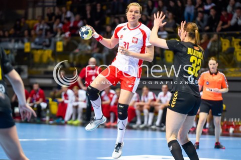  21.03.2018 GDYNIA<br />EHF KWALIFIKACJE DO MISTRZOSTW EUROPY W PILCE RECZNEJ KOBIET 2018<br />EHF WOMENS EUROPEAN CHAMPIONSHIPS QUALIFICATION<br />MECZ POLSKA (poland) - CZARNOGORA (montenegro)<br />N/Z SYLWIA LISEWSKA<br /> 