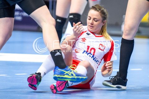  21.03.2018 GDYNIA<br />EHF KWALIFIKACJE DO MISTRZOSTW EUROPY W PILCE RECZNEJ KOBIET 2018<br />EHF WOMENS EUROPEAN CHAMPIONSHIPS QUALIFICATION<br />MECZ POLSKA (poland) - CZARNOGORA (montenegro)<br />N/Z ROMANA ROSZAK<br /> 